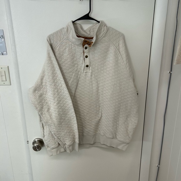 Goodfellow & Co Cream Quilted Pullover Sweater - Picture 1 of 3